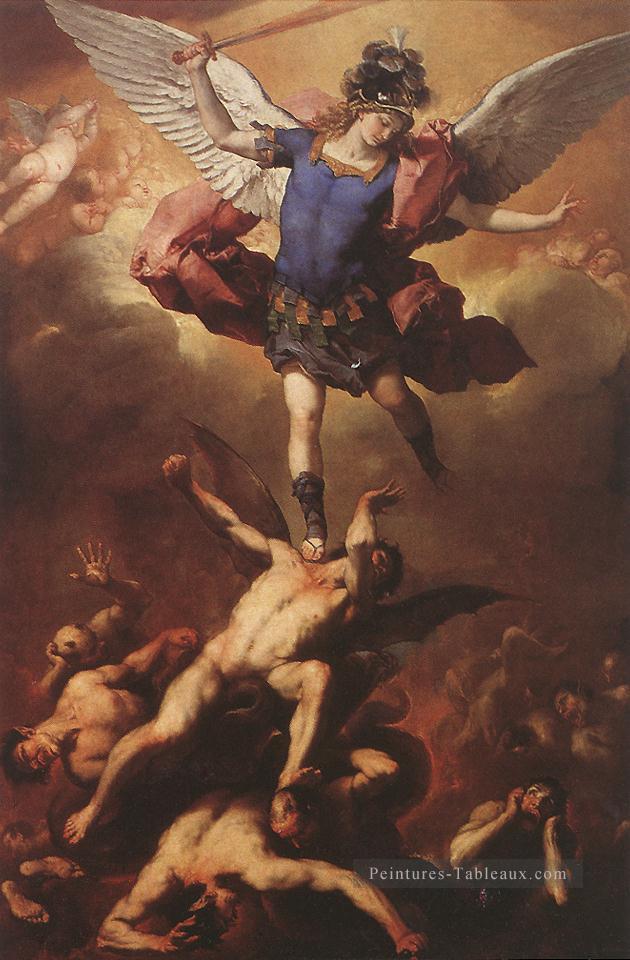 La chute des anges rebelles Baroque Luca Giordano Peintures à l'huile